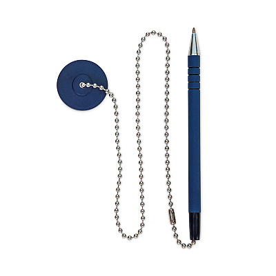 CONTROLTEK Antimicrobial Ballpoint Counter Pen, Medium, 1 mm, Blue Ink, Blue (CNK555566)