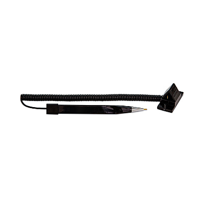 CONTROLTEK Wedgy Secure Antimicrobial Ballpoint Counter Pen, Fine 0.5 mm, Black Ink, Black (CNK555567)