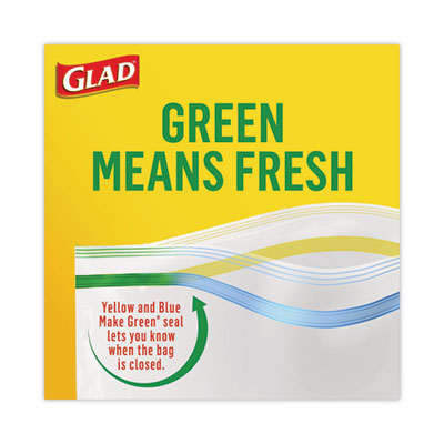 Glad Food Storage Bags, Snack, 3.25" x 6.63" x 9.31", Clear, 50 Bags/Box, 12 Boxes/Carton (CLO60741)