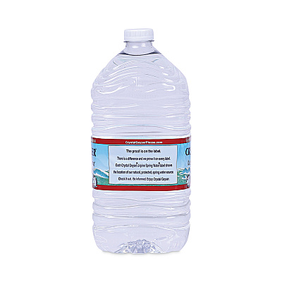 Crystal Geyser Alpine Spring Water, 1 Gal Bottle, 6/Carton (CGW12514CT)