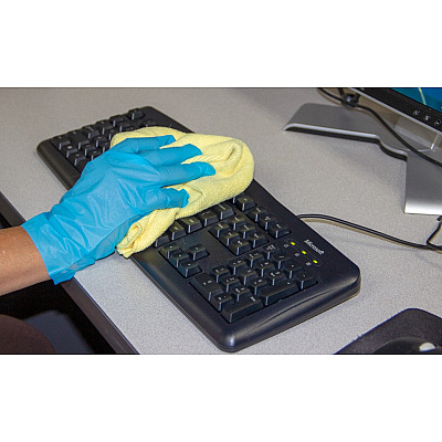 Proworks Polyethylene Stretch Gloves Blue Med - Case Of 2000 (GL-SP200BM)