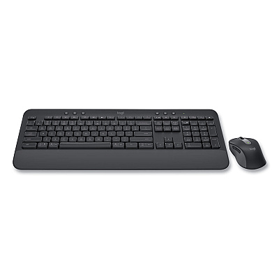 Logitech Signature MK650 Wireless Keyboard and Mouse Combo for Business, 2.4 GHz Frequency/32 ft Wireless Range, Graphite (LOG920010909)