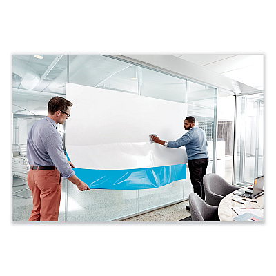 Post-it Dry Erase Surface with Adhesive Backing, 96 x 48, White Surface (MMMDEF8X4)