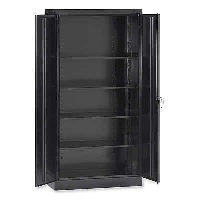 Tennsco 72" High Standard Cabinet (Unassembled), 36w x 18d x 72h, Black (TNN1470BK)