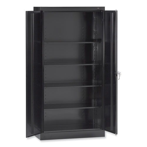 Tennsco 72" High Standard Cabinet (Unassembled), 36w x 18d x 72h, Black (1470BK)