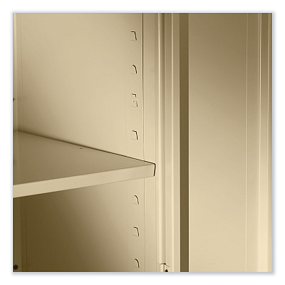 Tennsco 72" High Standard Cabinet (Assembled), 30w x 15d x 72h, Black (TNN7215BLK)