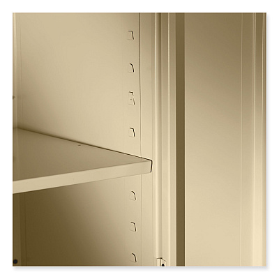 Tennsco 72" High Standard Cabinet (Unassembled), 36w x 24d x 72h, Putty (TNN1480PY)