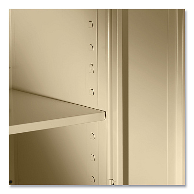 Tennsco 78" High Deluxe Cabinet, 36w x 24d x 78h, Light Gray (TNN2470LGY)