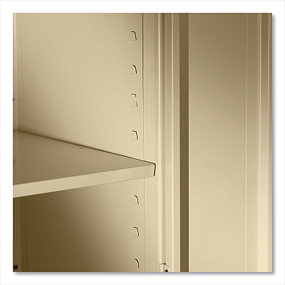 Tennsco 78" High Deluxe Cabinet, 36w x 18d x 78h, Putty (TNN1870PY)