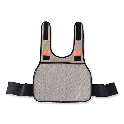 ergodyne Chill-Its 6235 Standard Phase Change Cooling Vest, Cotton, Large/X-Large, Khaki (EGO12004)