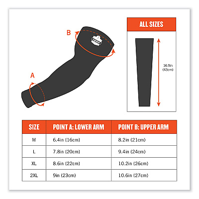 ergodyne Chill-Its 6690 Performance Knit Cooling Arm Sleeve, Polyester/Spandex, 2X-Large, Lime, 2 Sleeves (EGO12286)