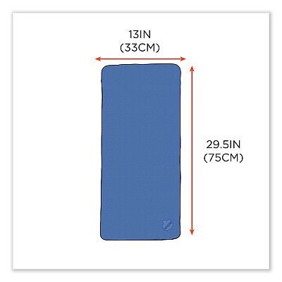 ergodyne Chill-Its 6602 Evaporative PVA Cooling Towel, 29.5 x 13, One Size Fits Most, PVA, Blue, 50/Pack (EGO12410)