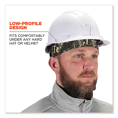 ergodyne Chill-Its 6630 High-Performance Terry Cloth Skull Cap, Polyester, One Size Fits Most, Camo (EGO12507)