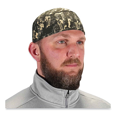 ergodyne Chill-Its 6630 High-Performance Terry Cloth Skull Cap, Polyester, One Size Fits Most, Camo (EGO12507)