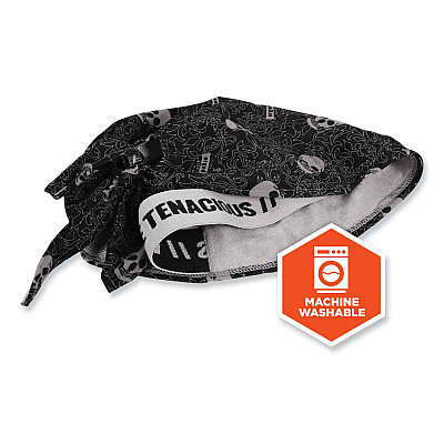 ergodyne Chill-Its 6615 High-Performance Bandana Doo Rag with Terry Cloth Sweatband, One Size Fits Most, Skulls (EGO12519)