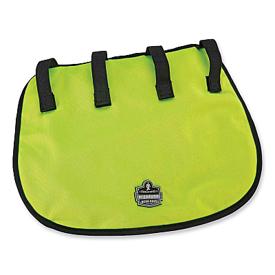 ergodyne Chill-Its 6670CT Cooling Hard Hat Neck Shade - PVA, 14.75 x 10.5, Lime (EGO12523)