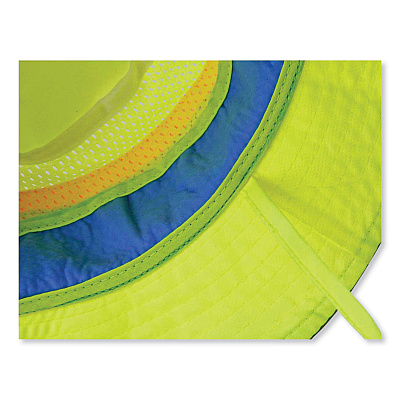 ergodyne Chill-Its 8935CT Hi-Vis PVA Ranger Sun Hat, Large/X-Large, Lime (EGO12591)