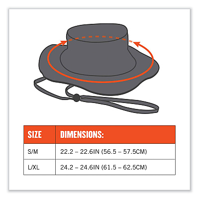 ergodyne Chill-Its 8936 Lightweight Mesh Paneling Ranger Hat, Small/Medium, Olive (EGO12602)