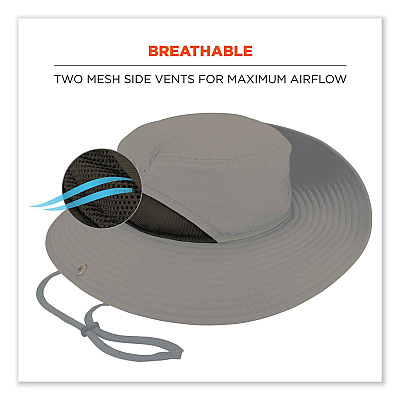ergodyne Chill-Its 8936 Lightweight Mesh Paneling Ranger Hat, Large/X-Large, Olive (EGO12603)