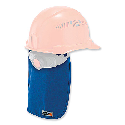 ergodyne Chill-Its 6717FR FR Cooling Hard Hat Pad and Neck Shade, 12.5 x 9.75, Blue (EGO12657)