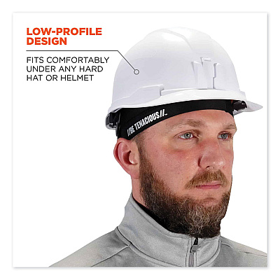 ergodyne Chill-Its 6632 Performance Knit Cooling Skull Cap, Polyester/Spandex, One Size Fits Most, Black (EGO12686)