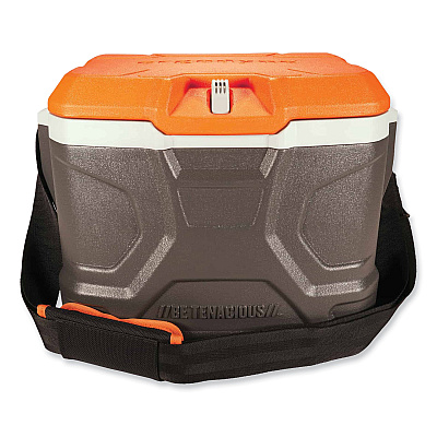 ergodyne Chill-Its 5170 17-Quart Industrial Hard Sided Cooler, Orange/Gray, 30/Pallet (EGO13172)