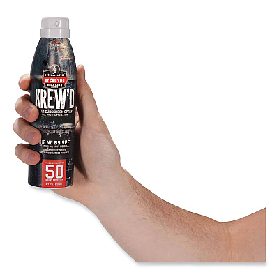 ergodyne Krewd 6353 SPF 50 Sunscreen Spray, 5.5 oz Can (EGO16633)