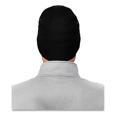 ergodyne N-Ferno 6812 Rib Knit Beanie, One Size Fits Most, Black (EGO16812)
