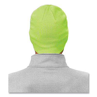 ergodyne N-Ferno 6812 Rib Knit Beanie, One Size Fits Most, Lime (EGO16813)