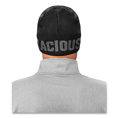 ergodyne N-Ferno 6819BT Be Tenacious Beanie, One Size Fits Most, Charcoal (EGO16819BT)