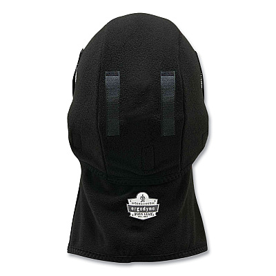 ergodyne N-Ferno 6827 2-Piece Fleece Neoprene Balaclava Face Mask, One Size Fits Most, Black (EGO16827)