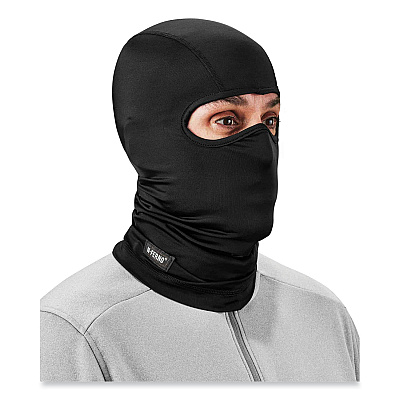 ergodyne N-Ferno 6832 Spandex Balaclava Face Mask, One Size Fits Most, Black (EGO16832)