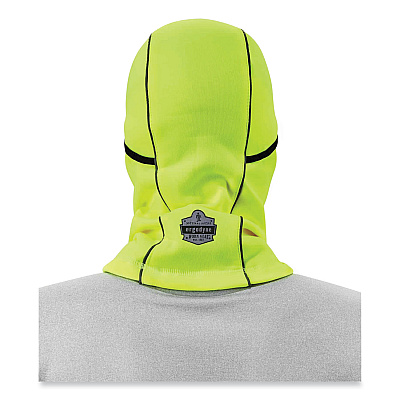 ergodyne N-Ferno 6823 Hinged Balaclava Face Mask, Fleece, One Size Fits Most, Lime (EGO16834)