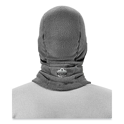 ergodyne N-Ferno 6823 Hinged Balaclava Face Mask, Fleece, One Size Fits Most, Gray (EGO16835)