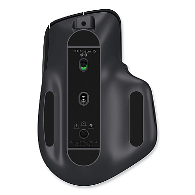 Logitech MX Master 3S Performance Wireless Mouse, 2.4 GHz Frequency/32 ft Wireless Range, Right Hand Use, Black (LOG910006556)