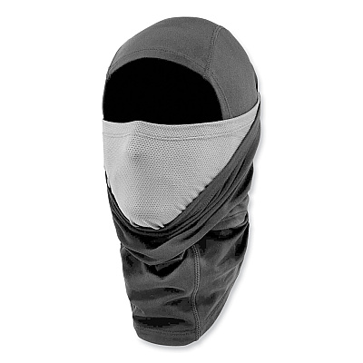 ergodyne N-Ferno 6844 Dual-Layer Balaclava Face Mask, Nylon/Spandex, One Size Fits Most, Black (EGO16844)