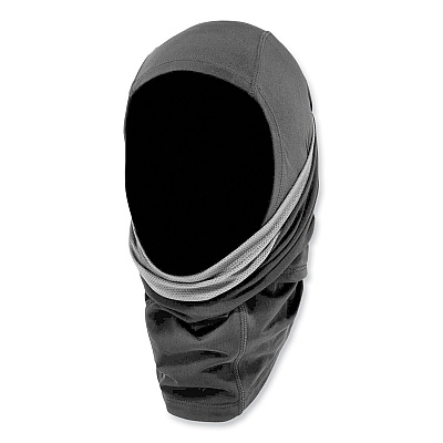ergodyne N-Ferno 6844 Dual-Layer Balaclava Face Mask, Nylon/Spandex, One Size Fits Most, Black (EGO16844)