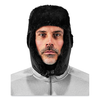 ergodyne N-Ferno 6802 Classic Trapper Hat, X-Small, Black (EGO16846)
