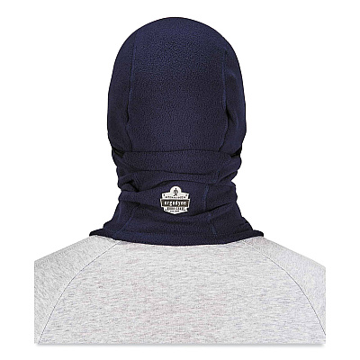 ergodyne N-Ferno 6823 Hinged Balaclava Face Mask, Fleece, One Size Fits Most, Navy (EGO16851)