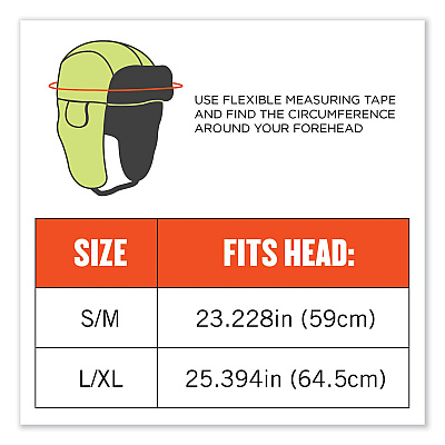 ergodyne N-Ferno 6802 Classic Trapper Hat, Large/X-Large, Lime (EGO16855)