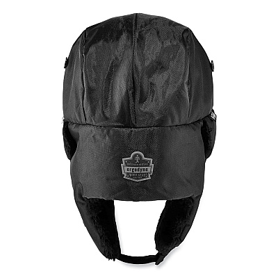 ergodyne N-Ferno 6802Z Zippered Trapper Hat, Large/X-Large, Black (EGO16859)