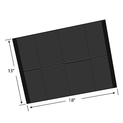 Adenna Dental Bibs Black 18 X13 4 X125, Case Of 500 (BIB740BK)