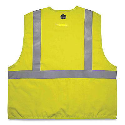 ergodyne GloWear 8261FRHL Class 2 Dual Compliant FR Hook and Loop Safety Vest, Small/Medium, Lime (EGO21463)