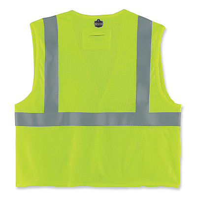 ergodyne GloWear 8260FRHL Class 2 FR Safety Hook and Loop Vest, Modacrylic/Kevlar, 2X-Large/3X-Large, Lime (EGO21497)
