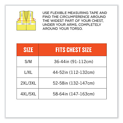ergodyne GloWear 8260FRHL Class 2 FR Safety Hook and Loop Vest, Modacrylic/Kevlar, 2X-Large/3X-Large, Lime (EGO21497)