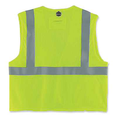 ergodyne GloWear 8260FRHL Class 2 FR Safety Hook and Loop Vest, Modacrylic/Kevlar, 4X-Large/5X-Large, Lime (EGO21499)
