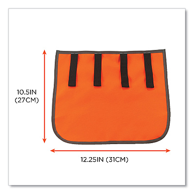 ergodyne GloWear 8006 Hi-Vis Hard Hat Neck Shade, 12.25 x 10.5, Orange (EGO29061)