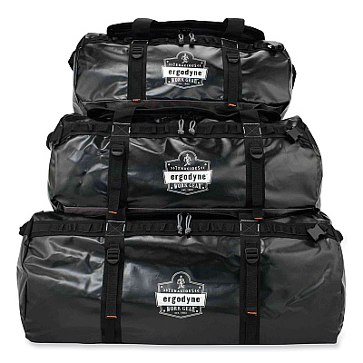 ergodyne Arsenal 5030 Water-Resistant Duffel Bag, Large, 18.5 x 31 x 18.5, Black (EGO13034)