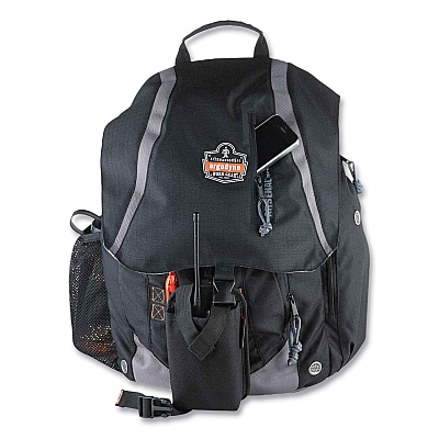 ergodyne Arsenal 5143 General Duty Gear Backpack, 8 x 15 x 19, Black (EGO13043)