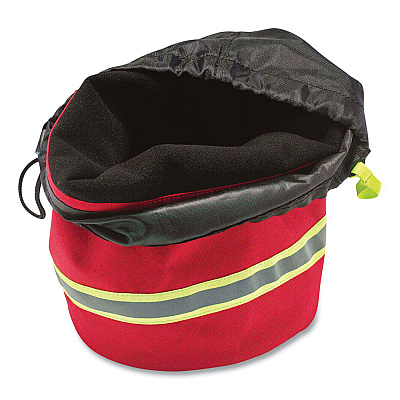 ergodyne Arsenal 5080L Fleece-Lined SCBA Mask Bag with Drawstring Closure, 8.5 x 8.5 x 14, Red (EGO13081)